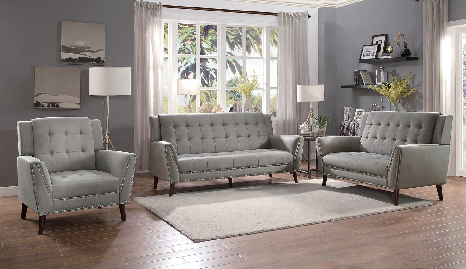 Homelegance Broadview Sofa Set - Brown Homelegance Broadview Sofa Set - Brown
