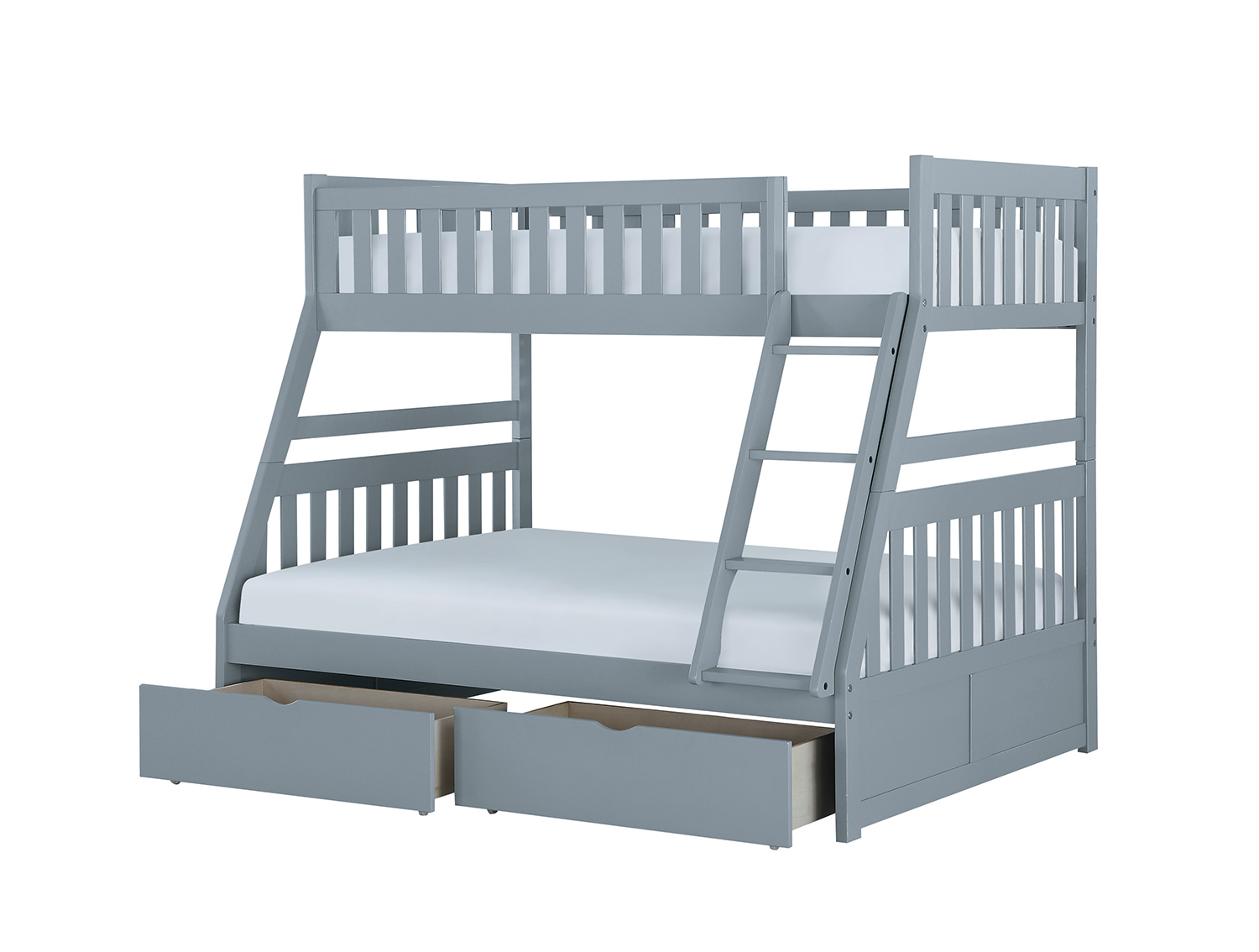 Homelegance Orion Twin Over Full Bunk Bed - Gray