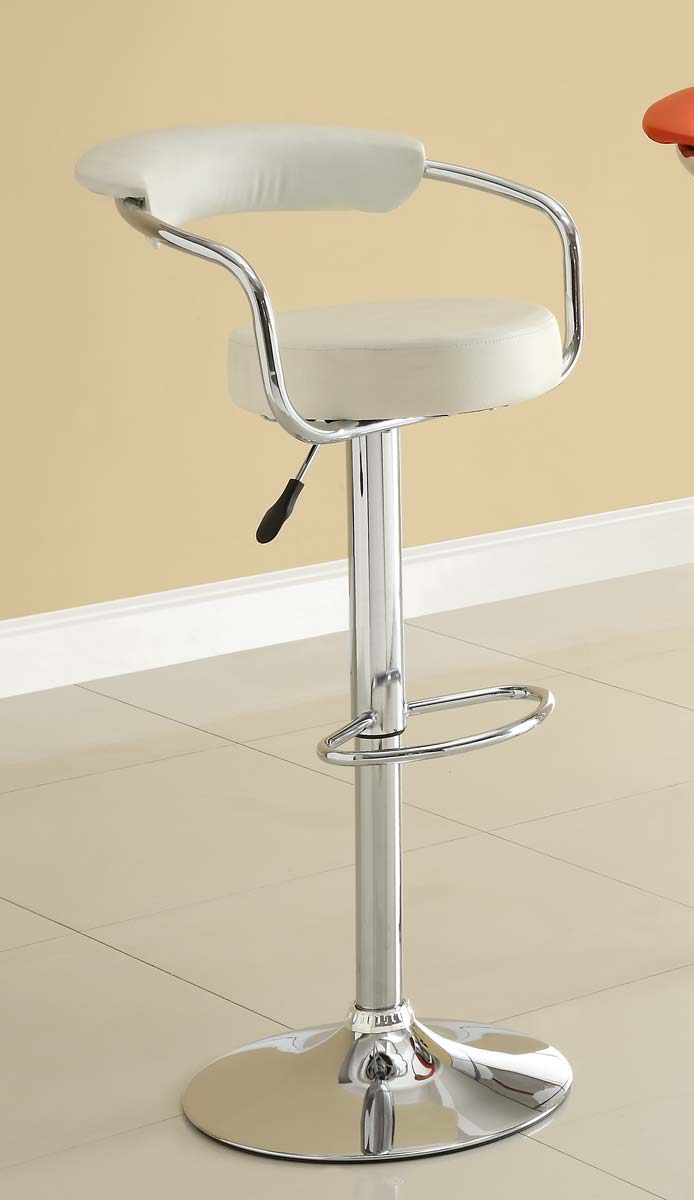 Homelegance 1149WHT Ride Swivel Stool - White Homelegance 1149WHT Ride Swivel Stool - White