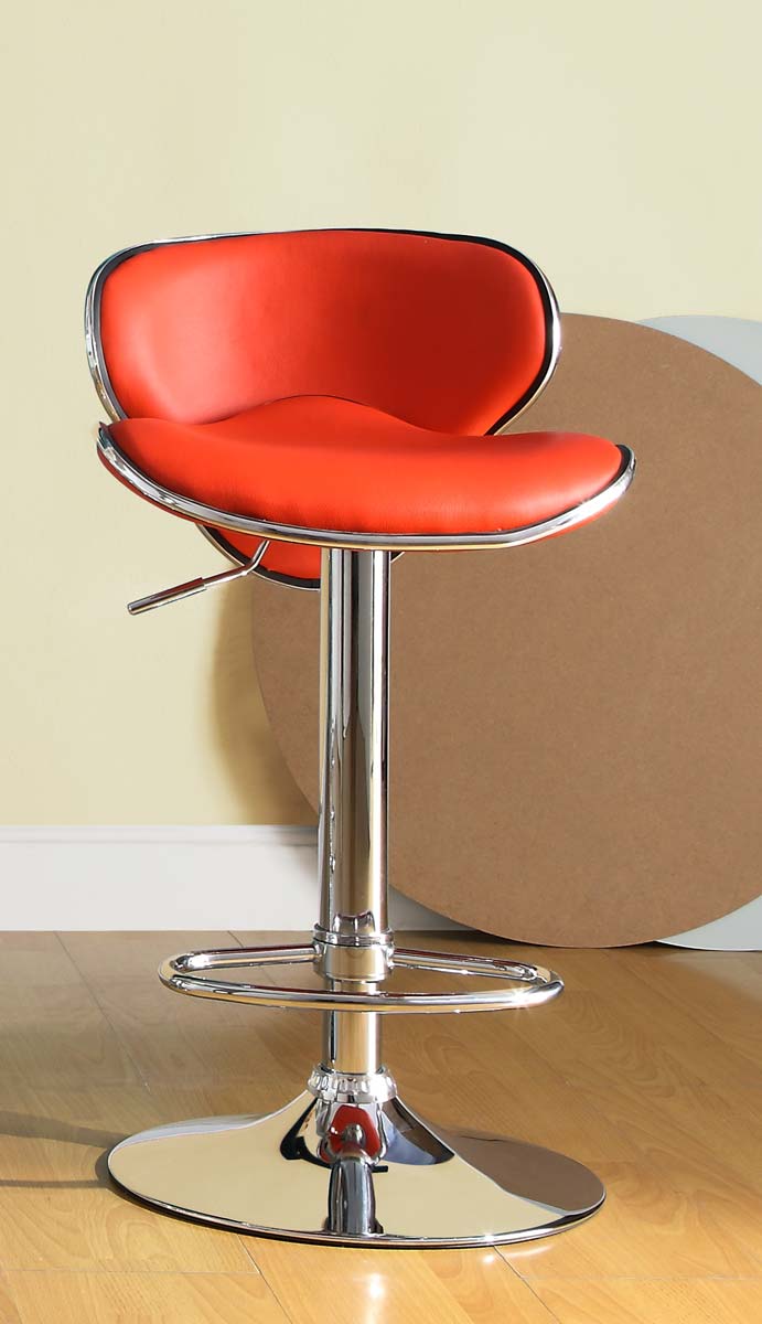 Homelegance 1156RED Ride Swivel Stool - Red Homelegance 1156RED Ride Swivel Stool - Red
