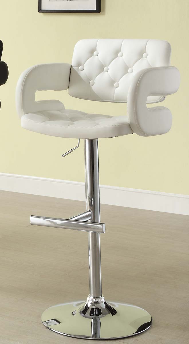 Homelegance 1178WHT Ride Airlift Swivel Stool - White Homelegance 1178WHT Ride Airlift Swivel Stool - White