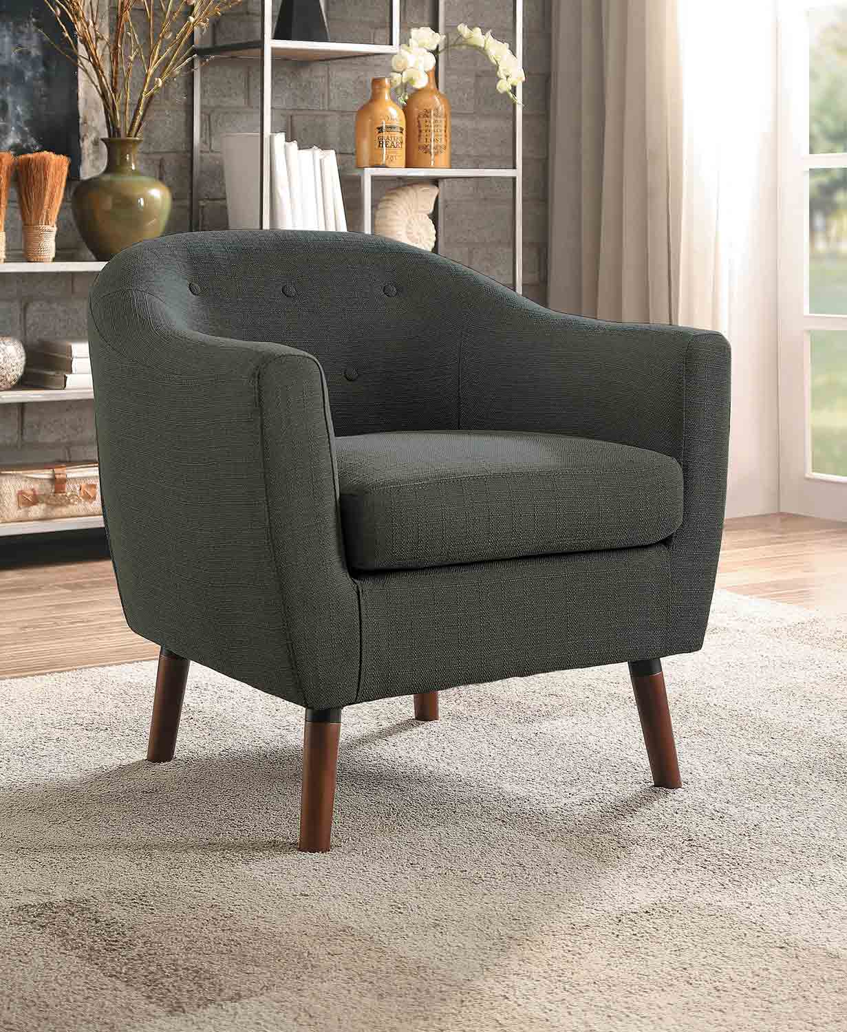 Homelegance Lucille Accent Chair - Gray