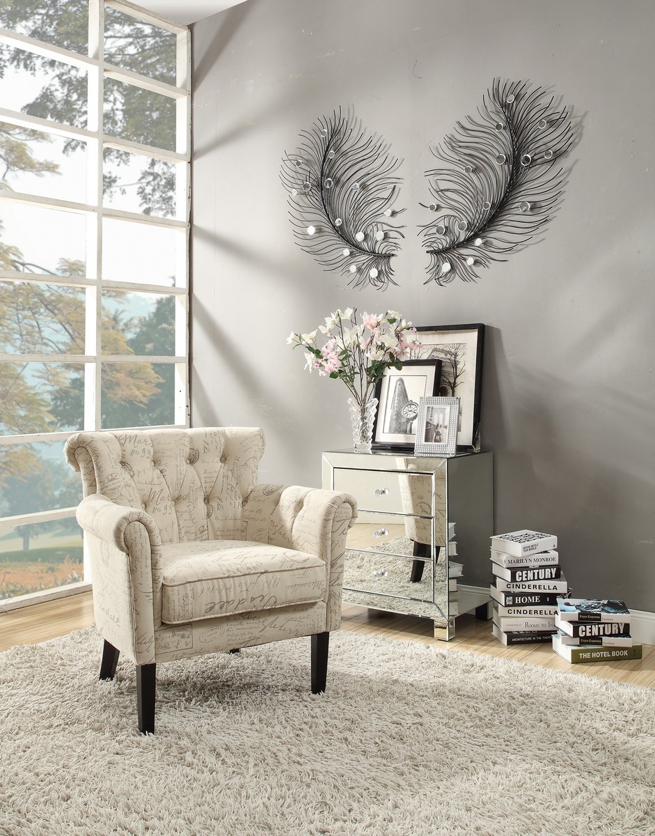 Homelegance Barlowe Accent Chair - French Note Pring Homelegance Barlowe Accent Chair - French Note Pring