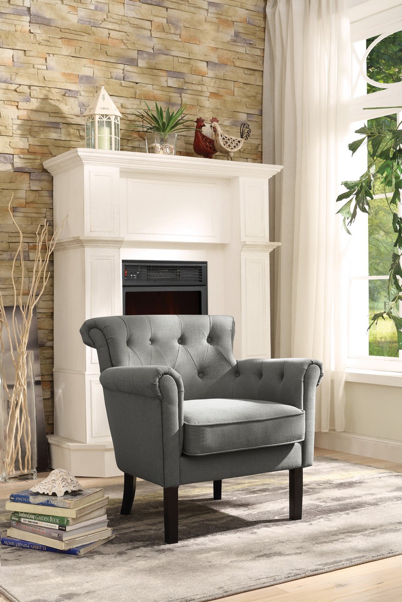 Homelegance Barlowe Accent Chair - Grey Homelegance Barlowe Accent Chair - Grey
