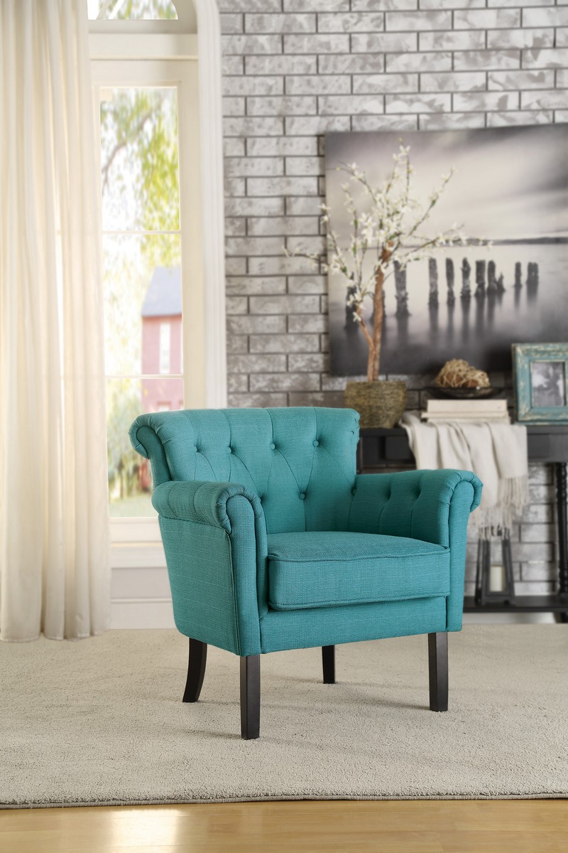 Homelegance Barlowe Accent Chair - Dark Teal Homelegance Barlowe Accent Chair - Dark Teal