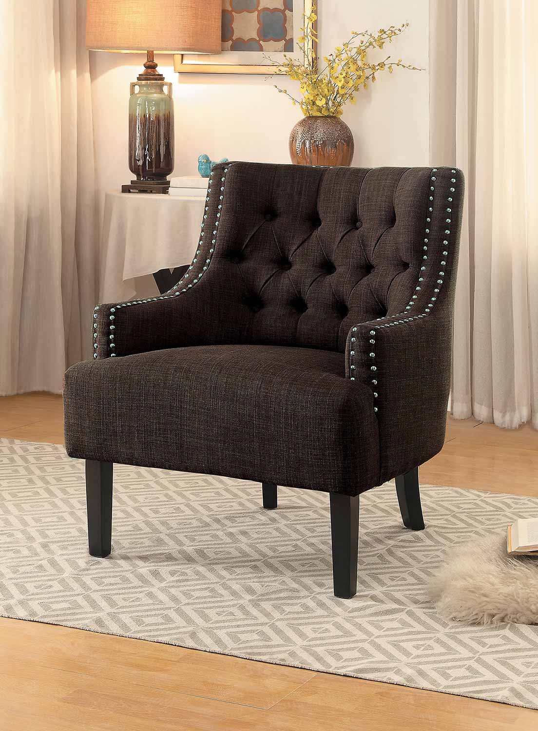 Homelegance Charisma Accent Chair - Chocolate