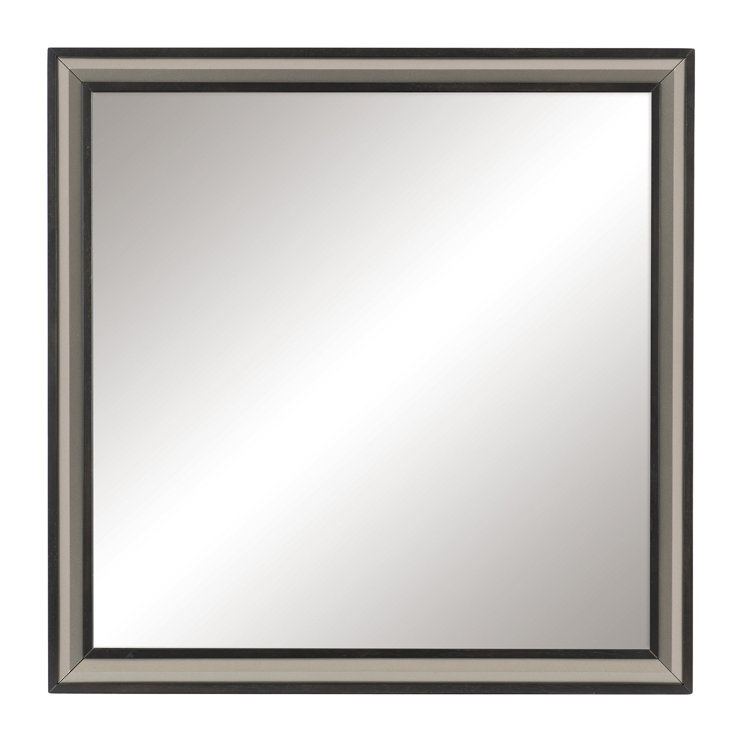 Homelegance Grant Mirror - Ebony and Silver