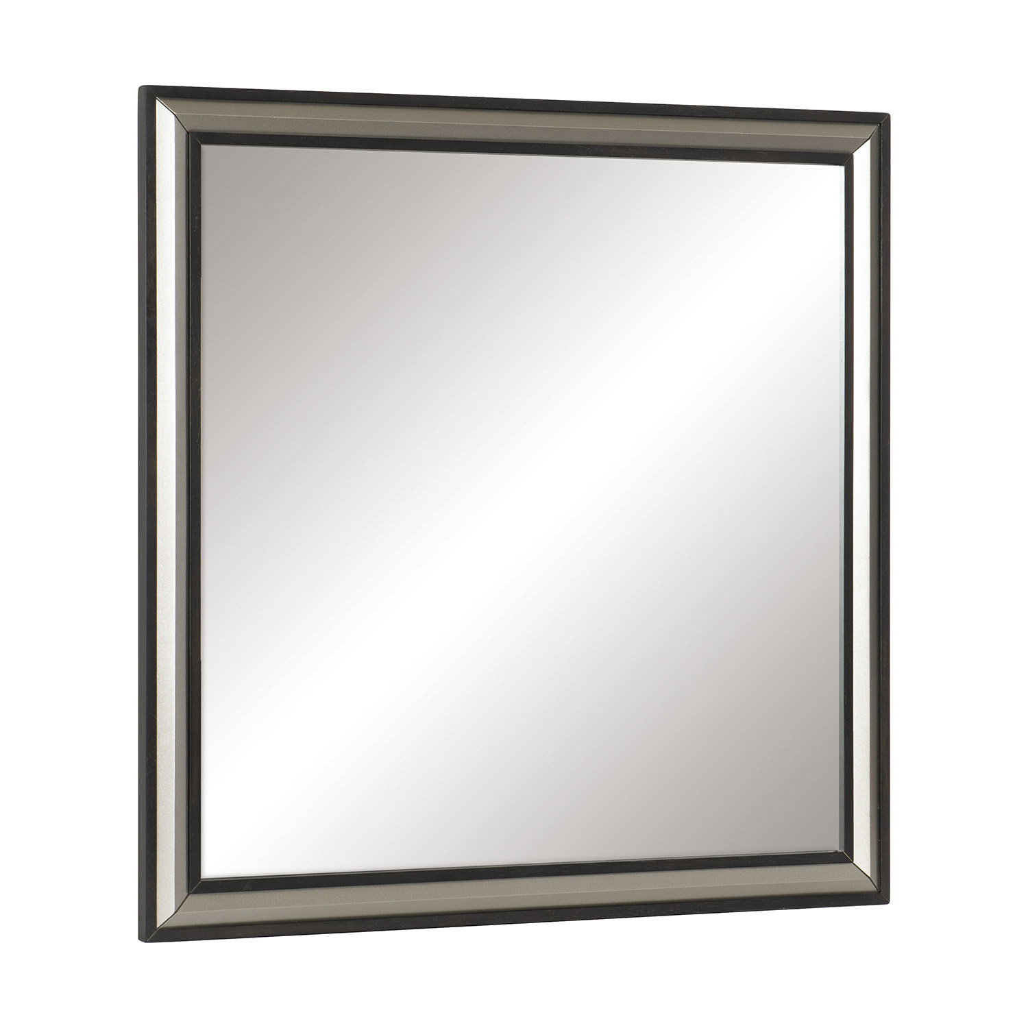 Homelegance Grant Mirror - Ebony and Silver