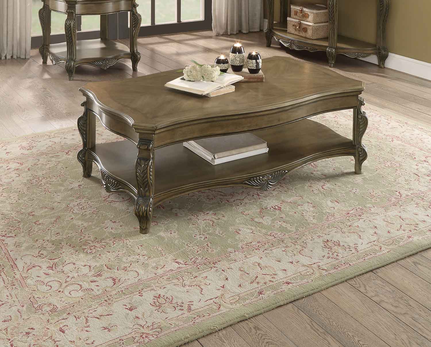Homelegance Moorewood Park Coffee/Cocktail Table Homelegance Moorewood Park Coffee/Cocktail Table