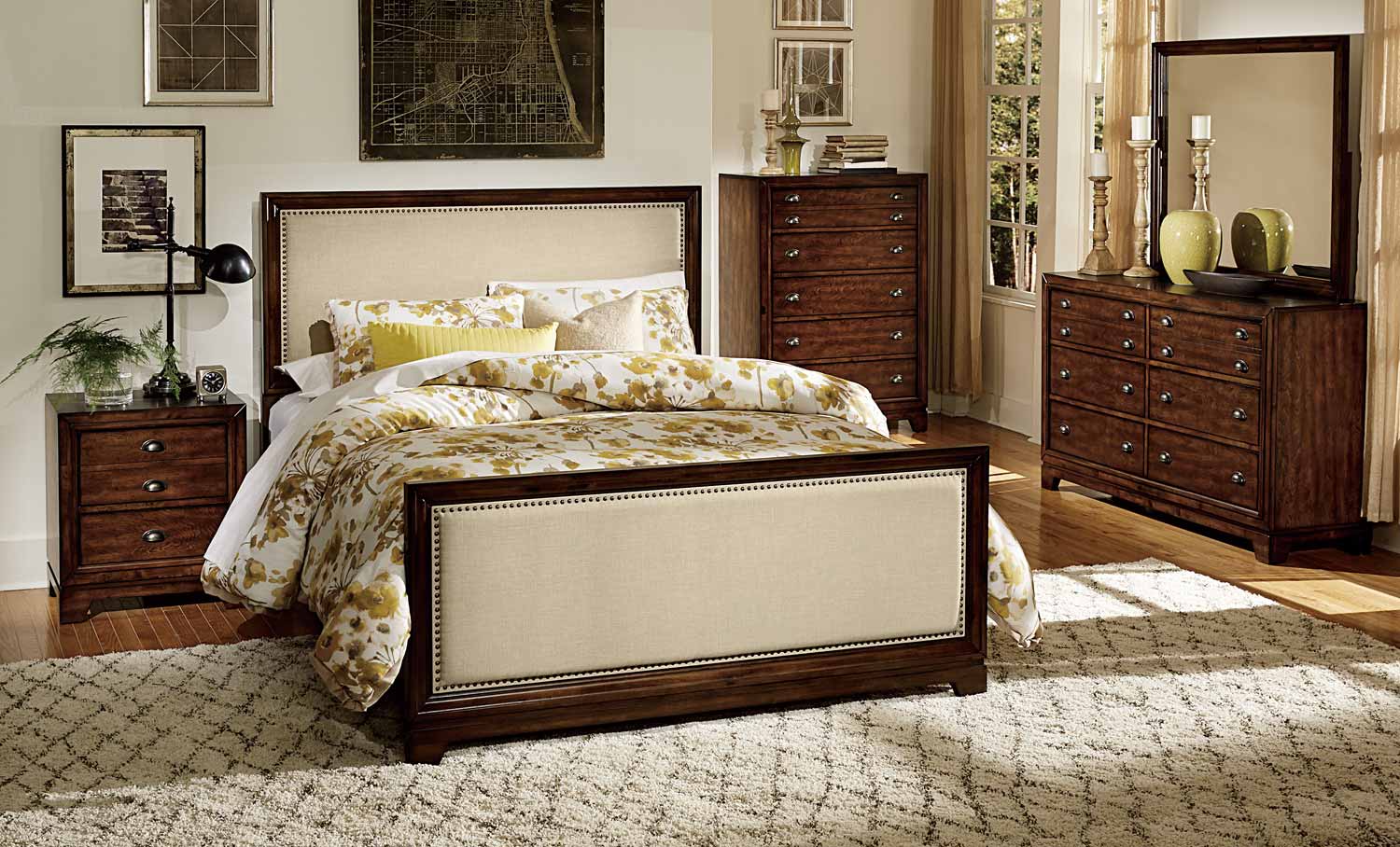 Homelegance Bernal Heights Bedroom Set - Dark Walnut Homelegance Bernal Heights Bedroom Set - Dark Walnut