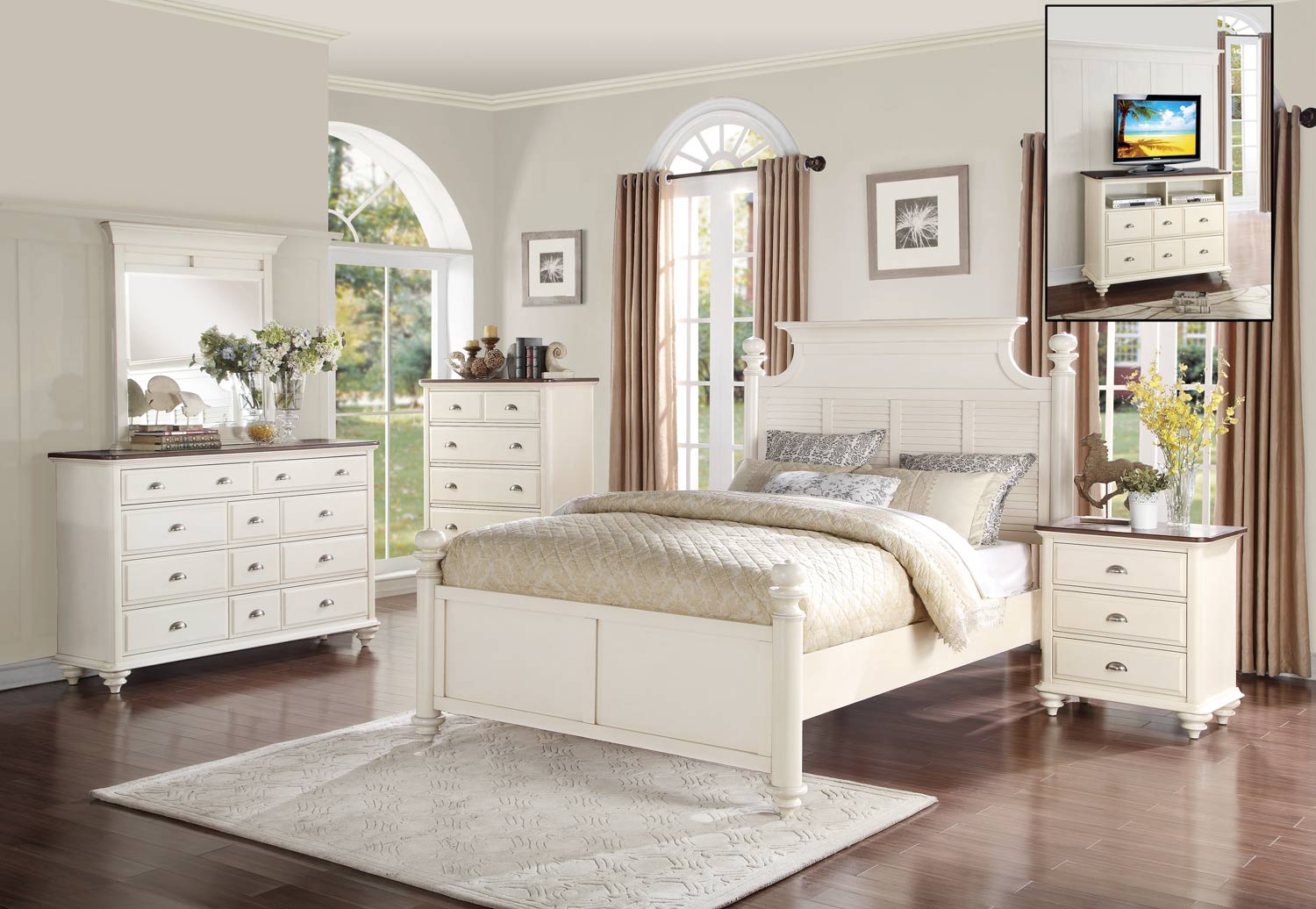 Homelegance Floresville Bedroom Set - Antique White