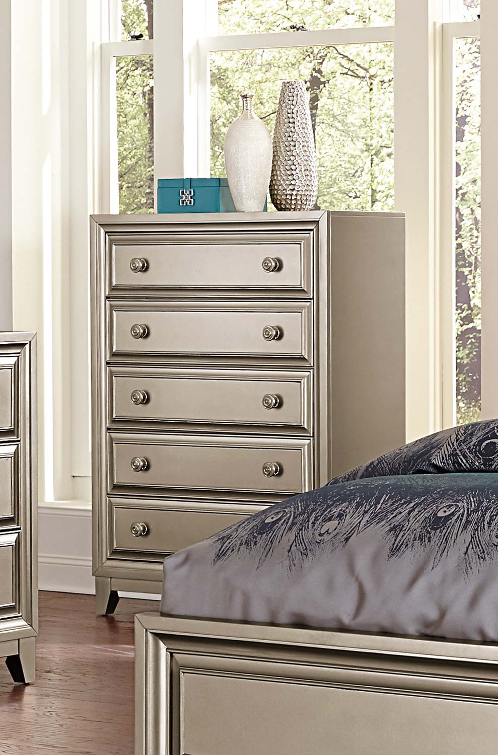 Homelegance Hedy Chest - Silver Homelegance Hedy Chest - Silver