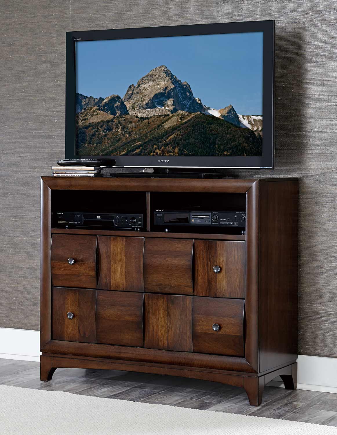 Homelegance Porter TV Chest - Warm Walnut Homelegance Porter TV Chest - Warm Walnut