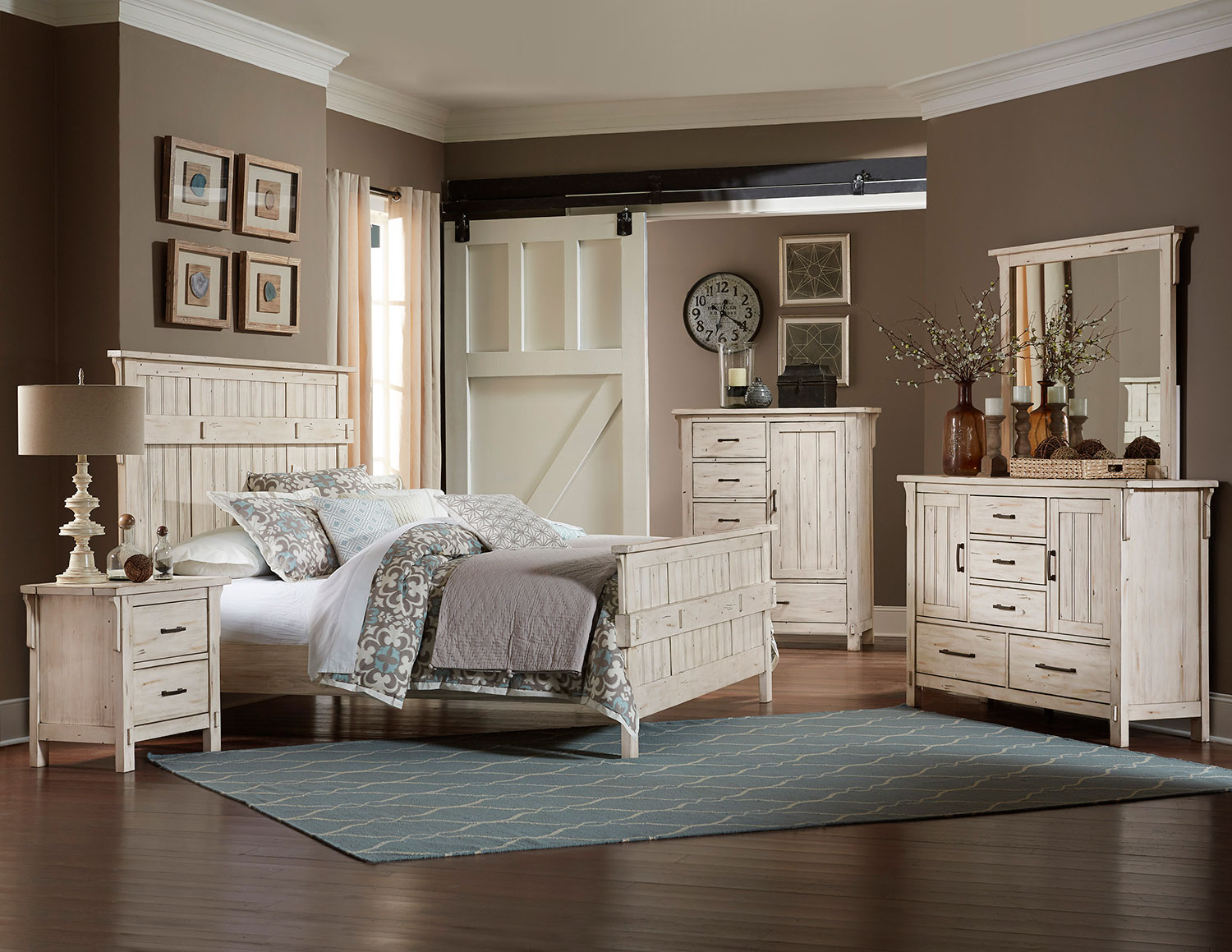 Homelegance Terrace Bedroom Set - Antique White Homelegance Terrace Bedroom Set - Antique White