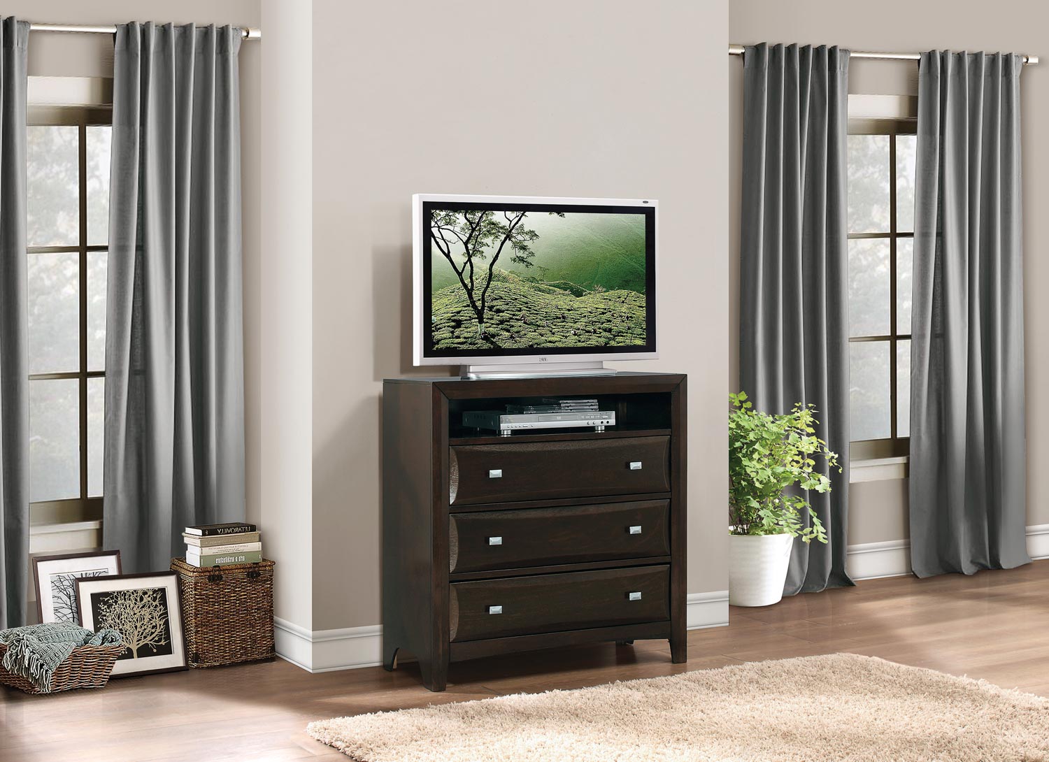 Homelegance Summerlin TV Chest - Espresso Homelegance Summerlin TV Chest - Espresso