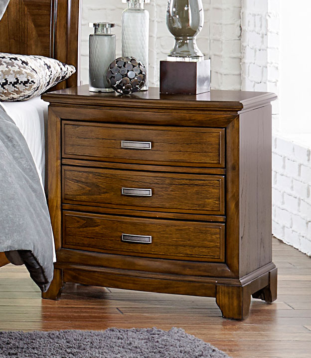 Homelegance Terron Night Stand - Medium Oak Homelegance Terron Night Stand - Medium Oak