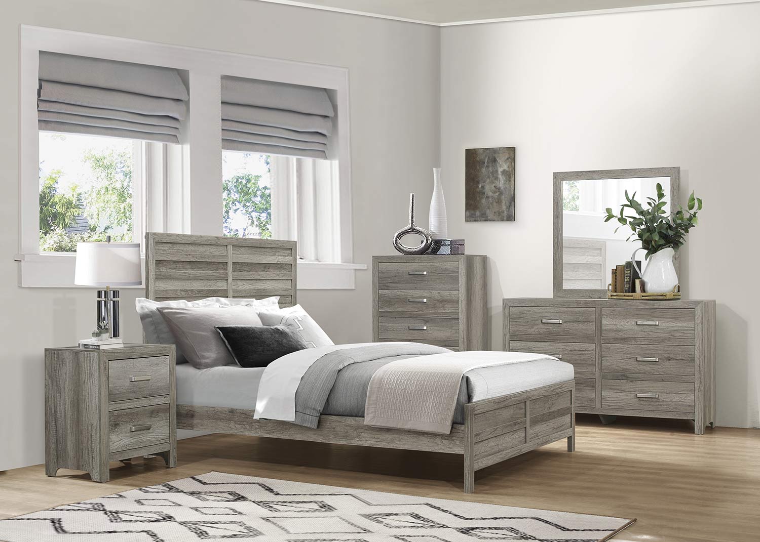 Homelegance Mandan Bedroom Set - Weathered Gray
