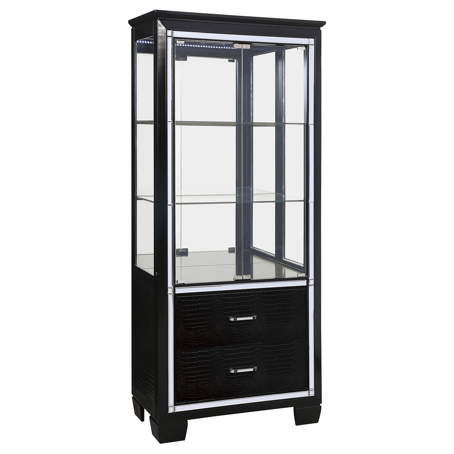 Homelegance Allura Curio - Black Metallic Homelegance Allura Curio - Black Metallic