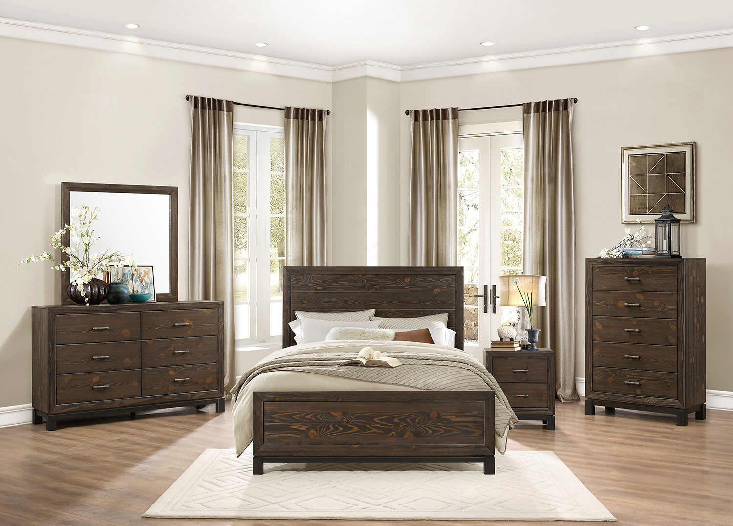 Homelegance Branton Bedroom Set - Antique Brown Homelegance Branton Bedroom Set - Antique Brown