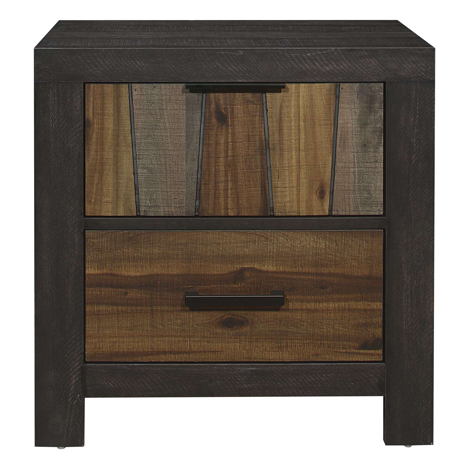 Homelegance Cooper Night Stand - Wire-brushed multi-tone