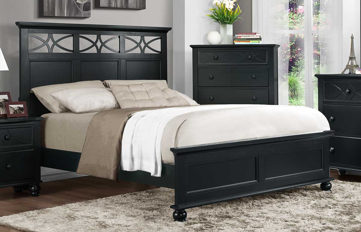 Homelegance Sanibel Bed - Black Homelegance Sanibel Bed - Black