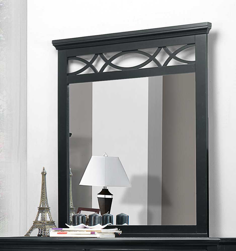 Homelegance Sanibel Mirror - Black Homelegance Sanibel Mirror - Black
