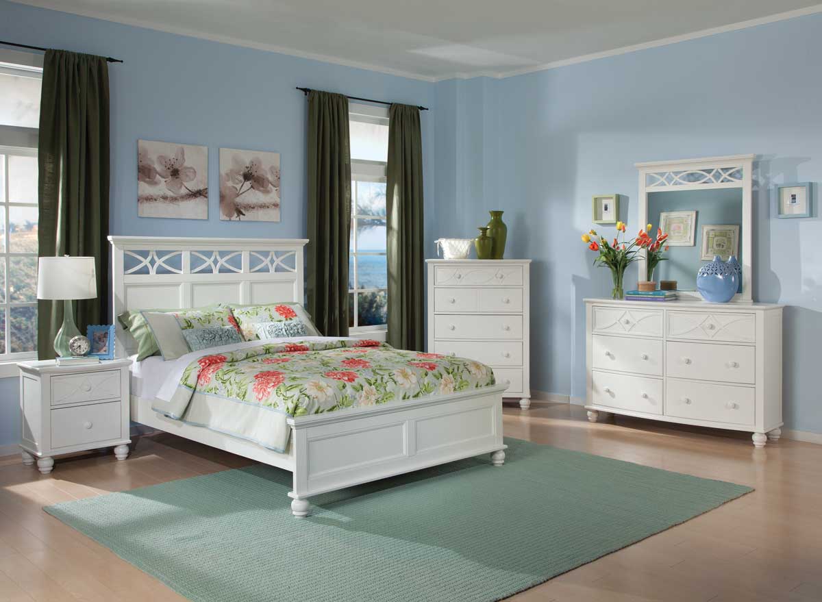 Homelegance Sanibel Bedroom Set - White Homelegance Sanibel Bedroom Set - White