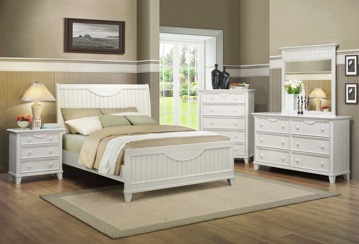 Homelegance Alyssa Bedroom Set - White Homelegance Alyssa Bedroom Set - White