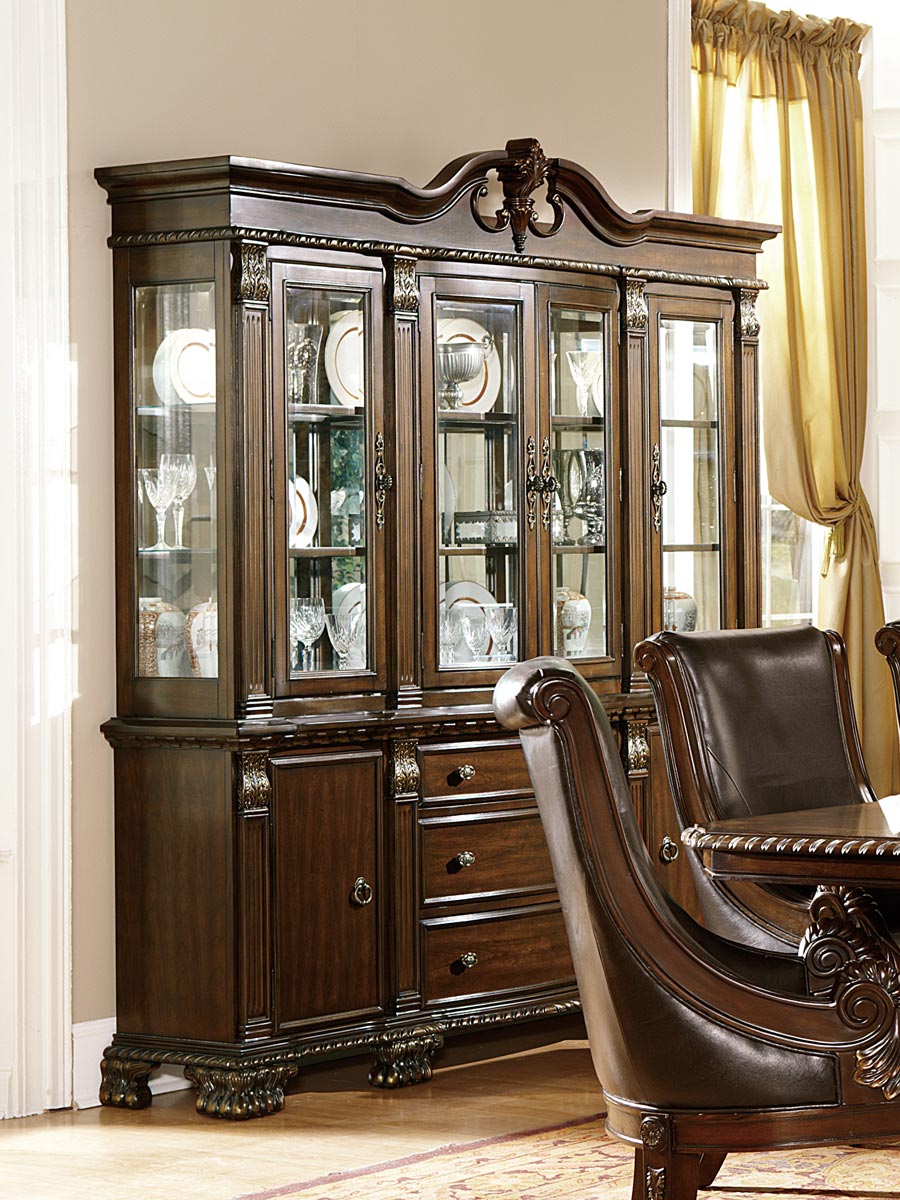 Homelegance Orleans China Cabinet - Cherry