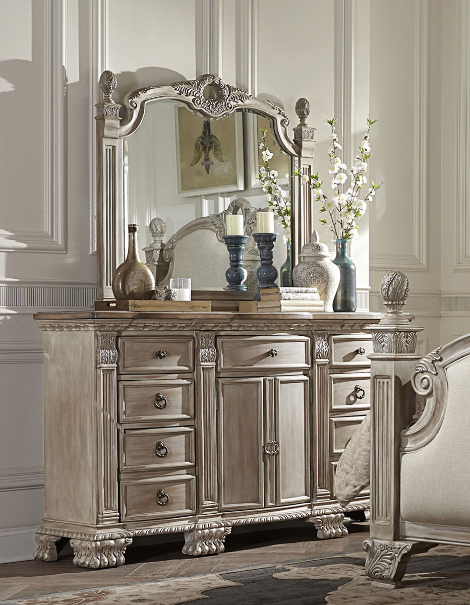Homelegance Orleans II Mirror - White Wash