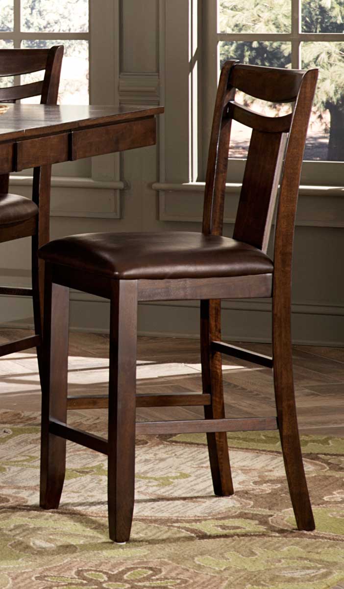 Homelegance Broome Counter Height Chair - Dark Brown - Brown Bi-cast Vinyl Homelegance Broome Counter Height Chair - Dark Brown - Brown Bi-cast Vinyl