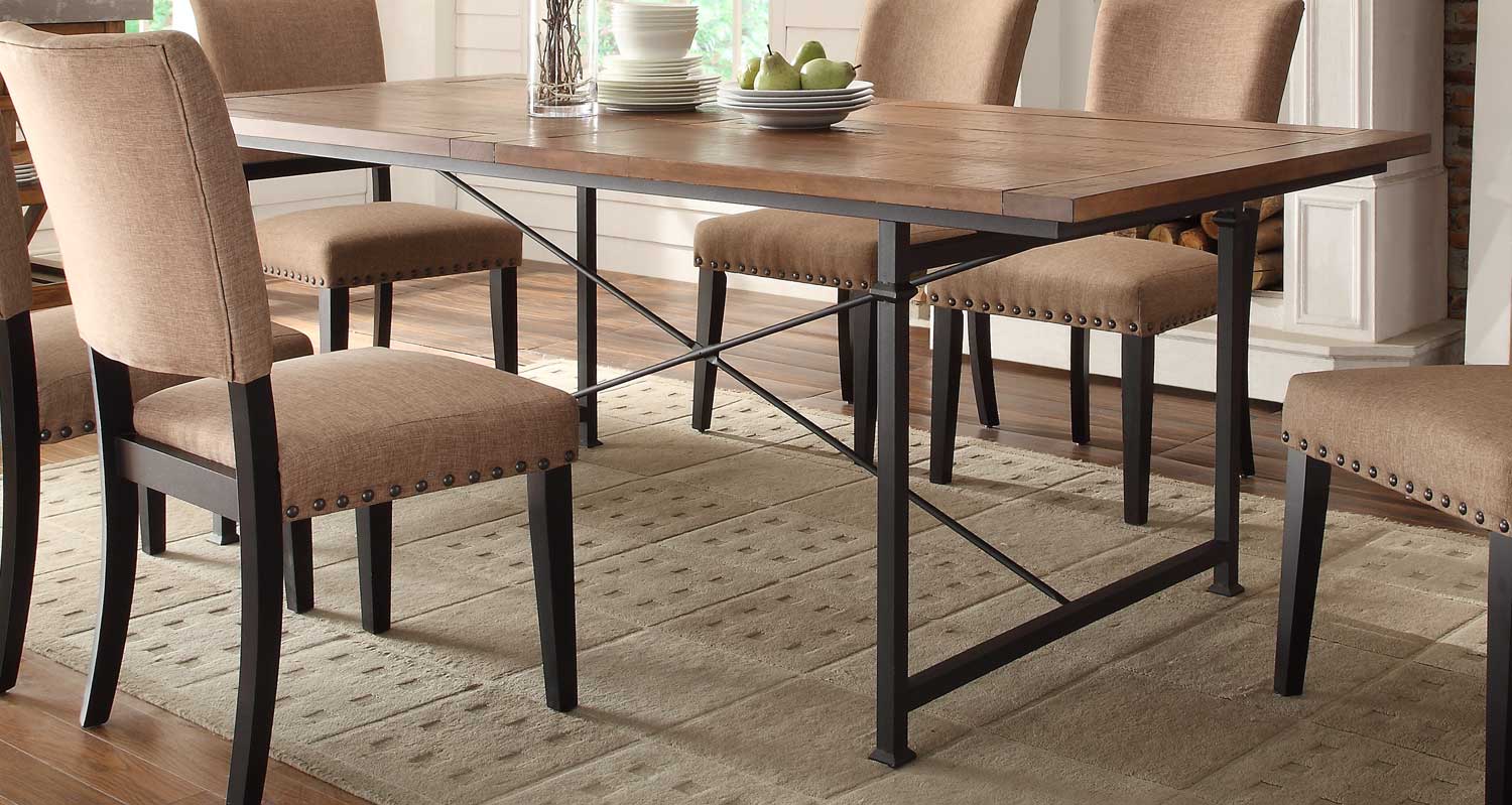 Homelegance Derry Dining Table - Rustic Oak Homelegance Derry Dining Table - Rustic Oak
