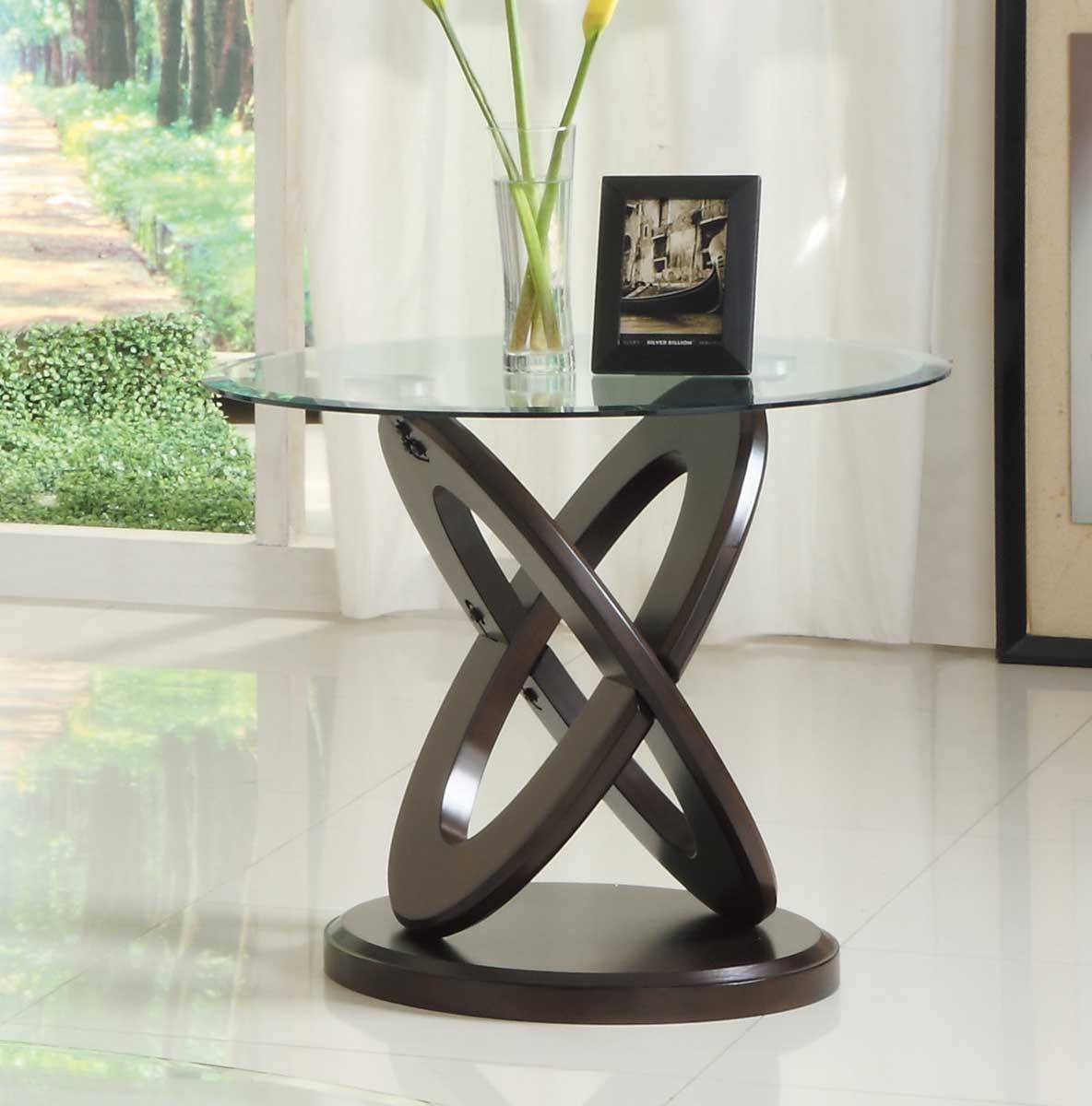 Homelegance Firth II End Table - Deep Brown Cherry Homelegance Firth II End Table - Deep Brown Cherry