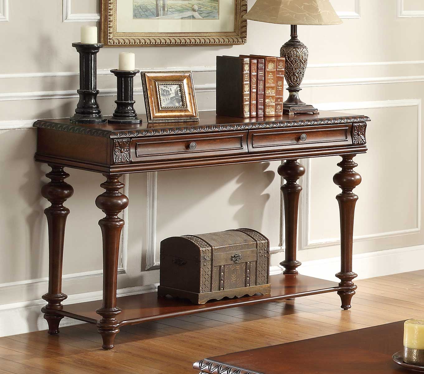 Homelegance Westfeldt Sofa Table - Cherry Homelegance Westfeldt Sofa Table - Cherry