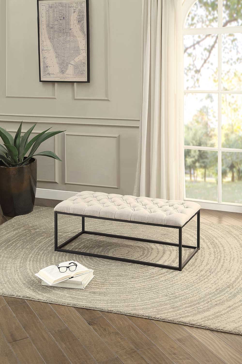 Homelegance Destry Bench - Beige Homelegance Destry Bench - Beige