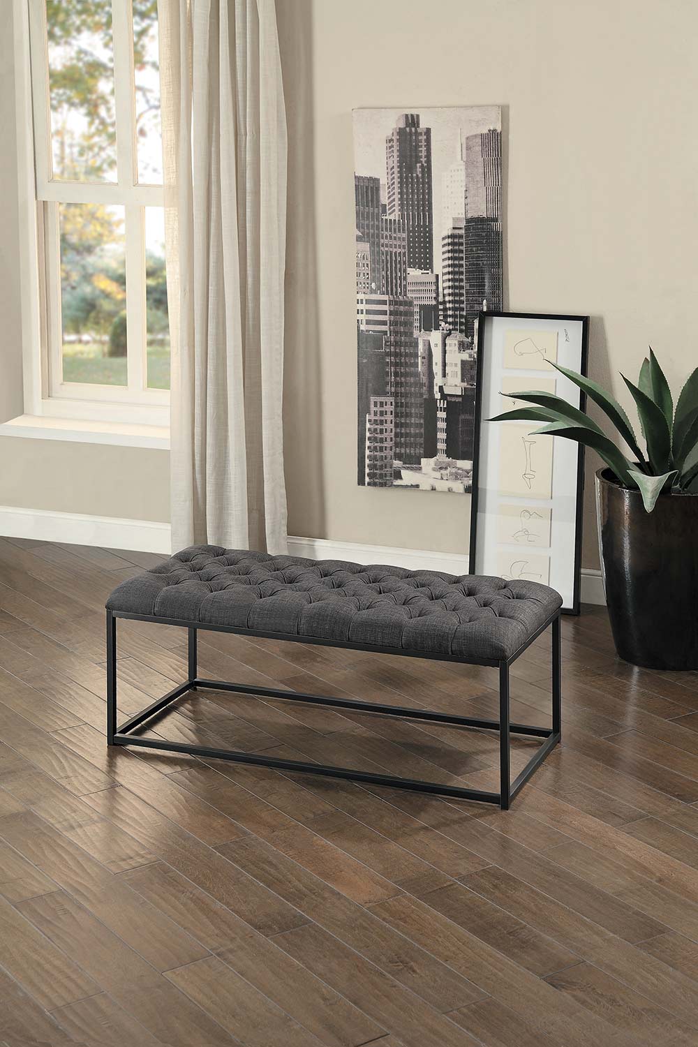 Homelegance Destry Bench - Dark Gray Homelegance Destry Bench - Dark Gray