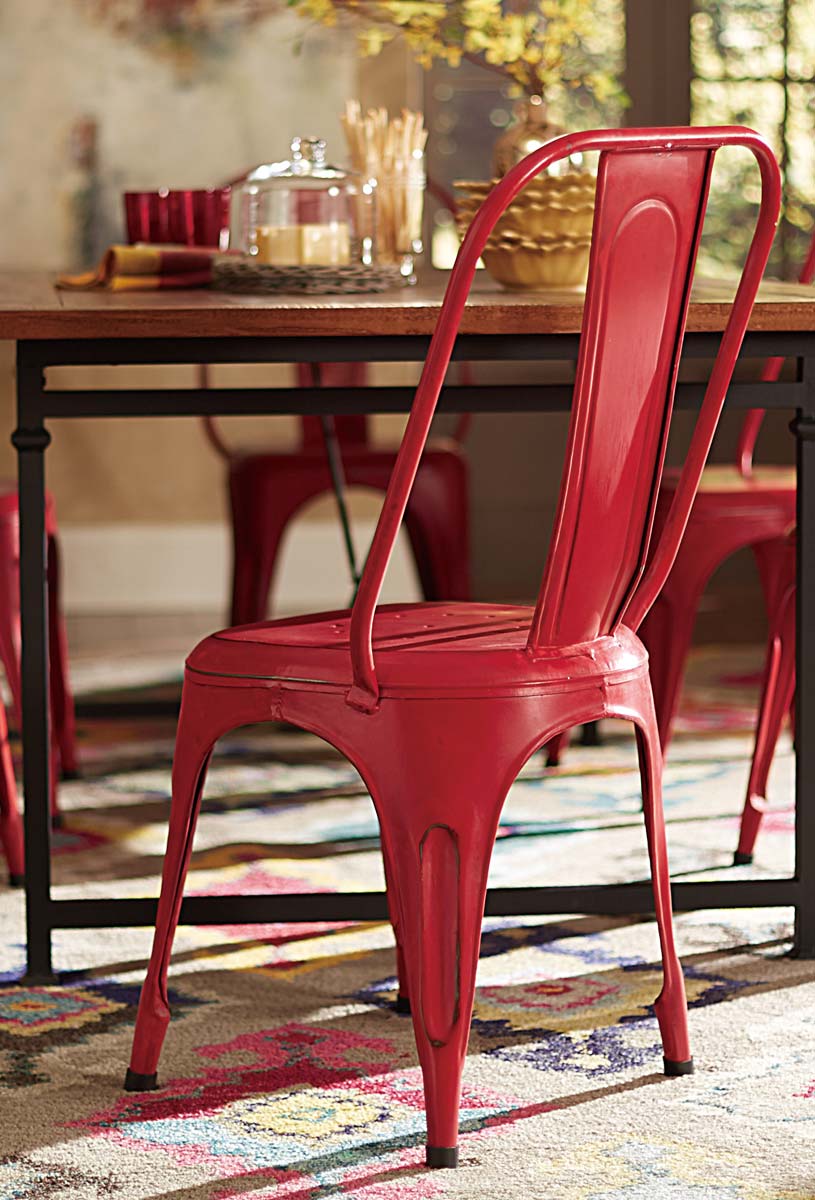 Homelegance Amara Red Metal Chair - Red Homelegance Amara Red Metal Chair - Red