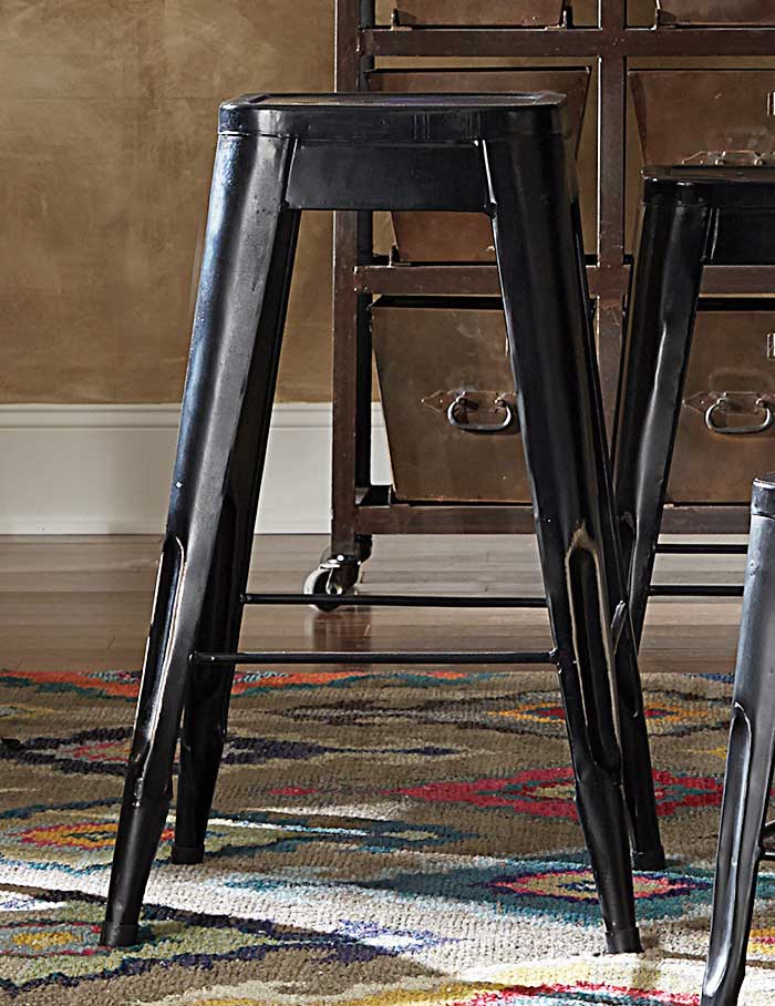 Homelegance Amara 29in Metal Bar Stool - Black Homelegance Amara 29in Metal Bar Stool - Black