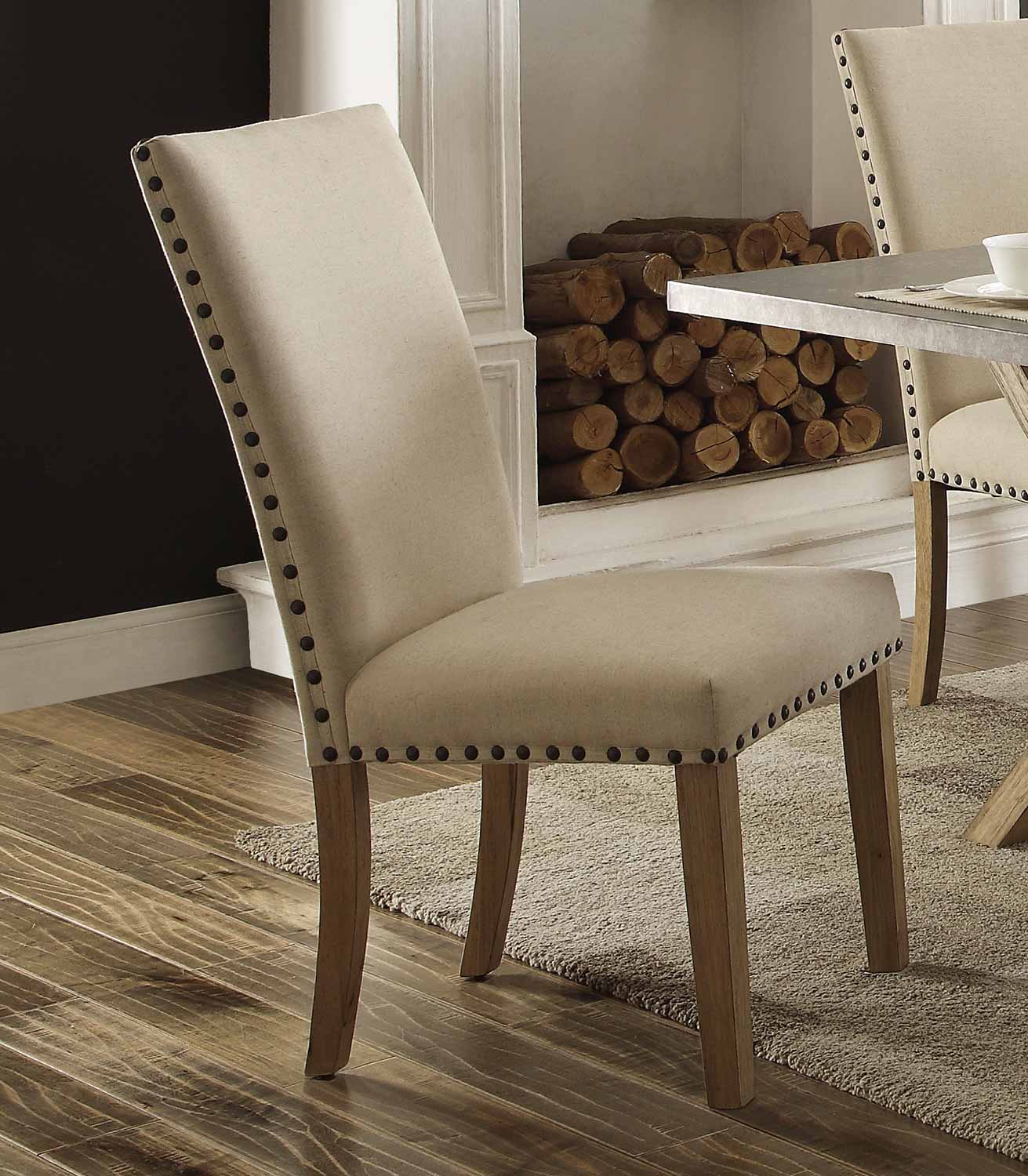 Homelegance Luella Side Chair - Weathered Oak Homelegance Luella Side Chair - Weathered Oak