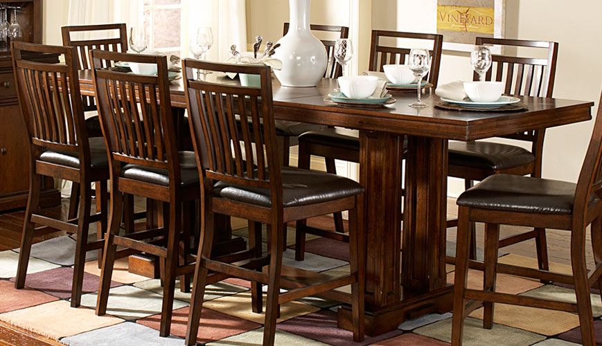Homelegance Everett Counter Height Table - Cherry Homelegance Everett Counter Height Table - Cherry