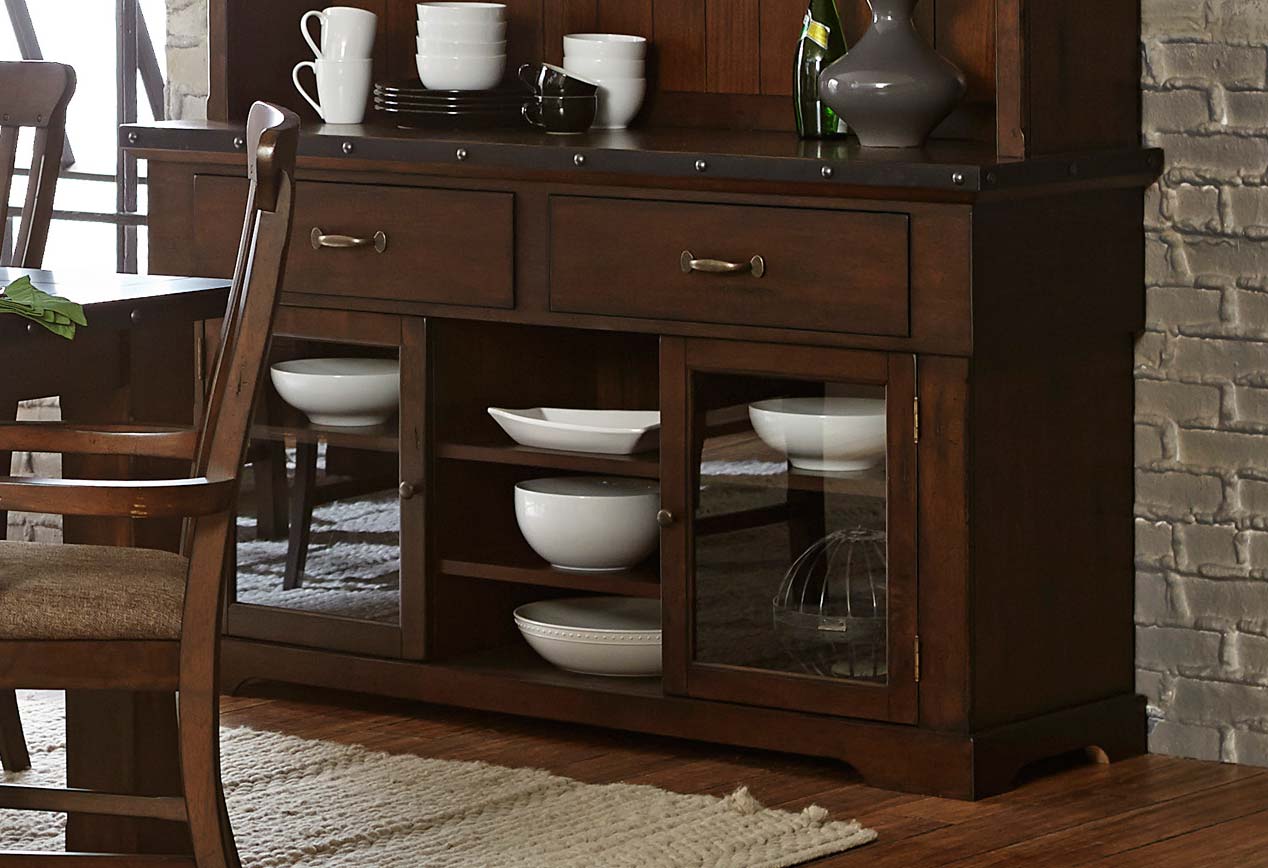 Homelegance Schleiger Buffet Server - Burnished Brown Homelegance Schleiger Buffet Server - Burnished Brown