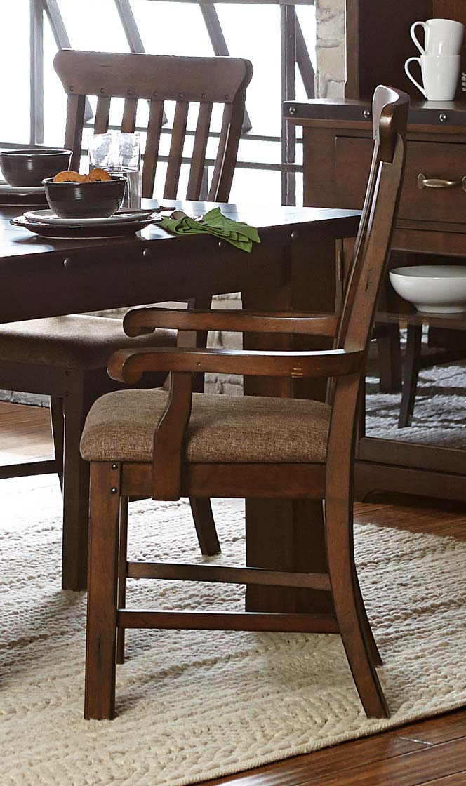 Homelegance Schleiger Arm Chair - Burnished Brown Homelegance Schleiger Arm Chair - Burnished Brown