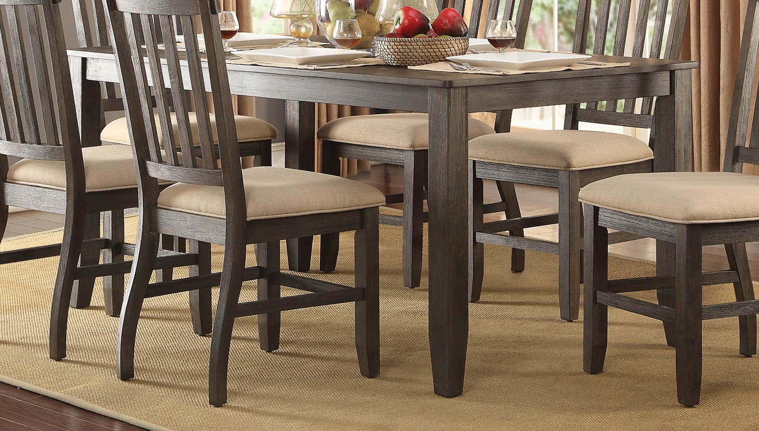 Homelegance Nantes Dining Table - Wire Brushed Homelegance Nantes Dining Table - Wire Brushed
