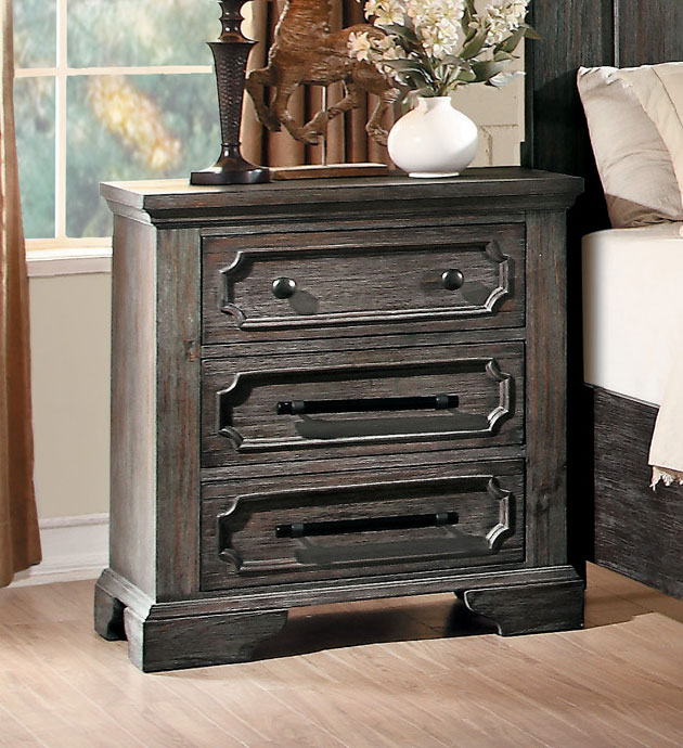Homelegance Toulon Night Stand - Rustic Acacia