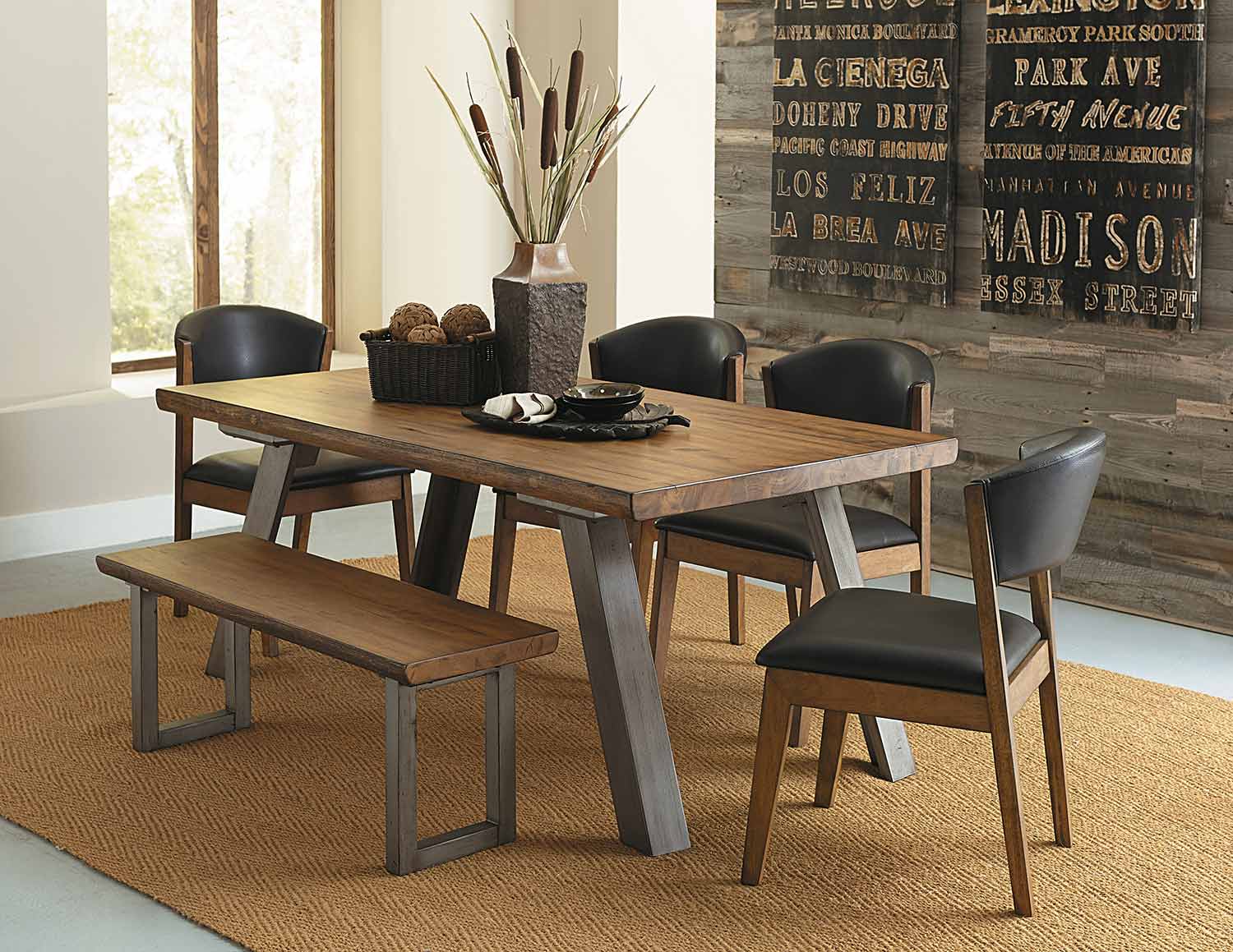 Homelegance Hobson Rectangular Dining Set Homelegance Hobson Rectangular Dining Set
