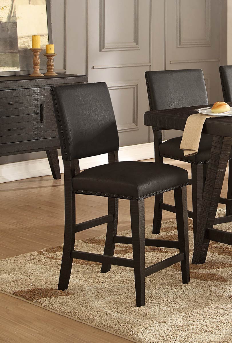 Homelegance Fenwick Counter Height Chair - Dark Gray Homelegance Fenwick Counter Height Chair - Dark Gray