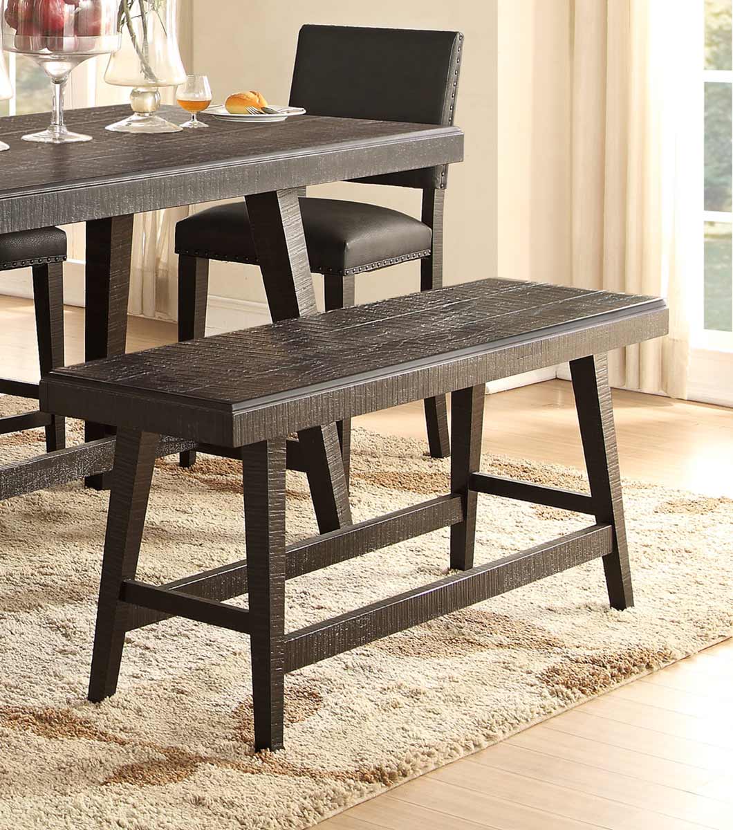 Homelegance Fenwick 60-inch Counter Height Bench - Dark Gray Homelegance Fenwick 60-inch Counter Height Bench - Dark Gray