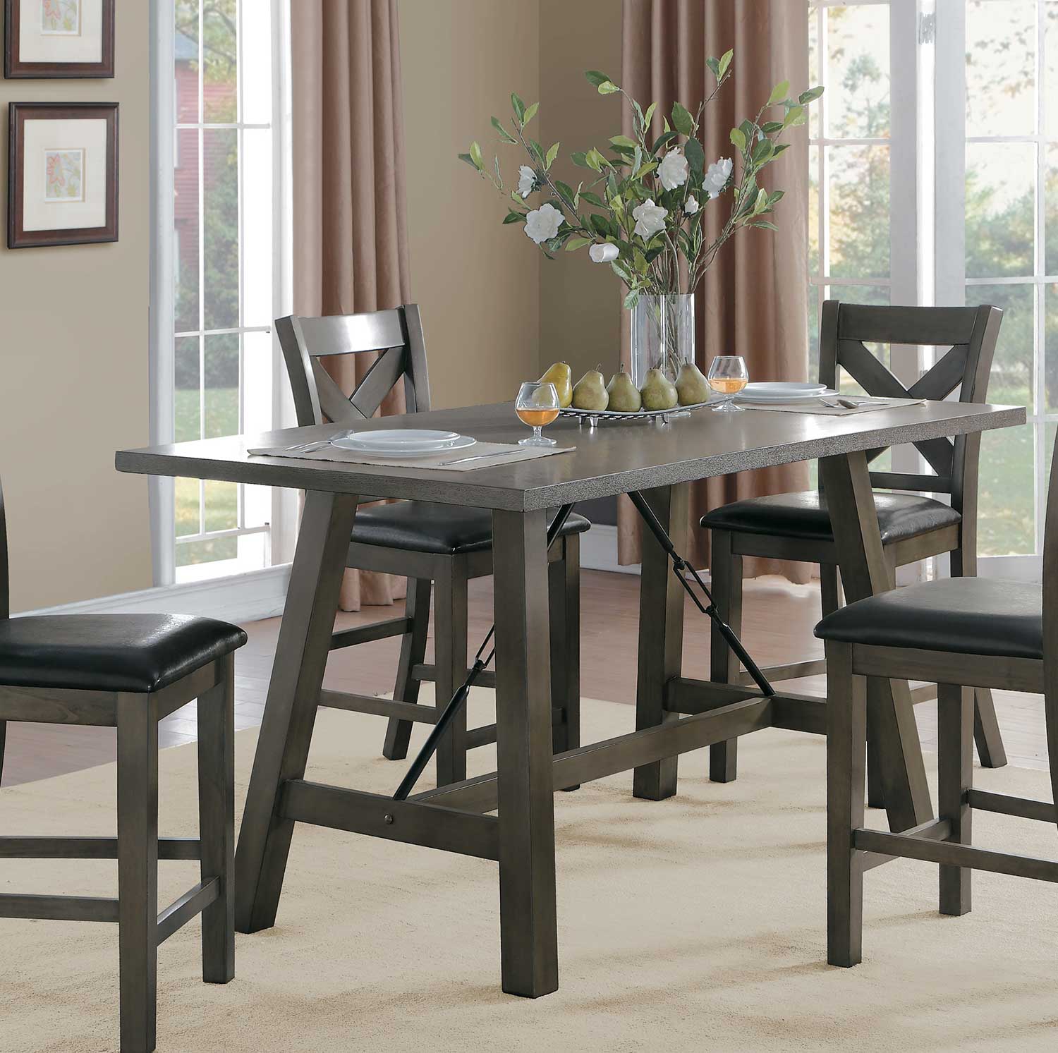 Homelegance Seaford Rectangular Counter Height Dining Table - Gray tone Homelegance Seaford Rectangular Counter Height Dining Table - Gray tone