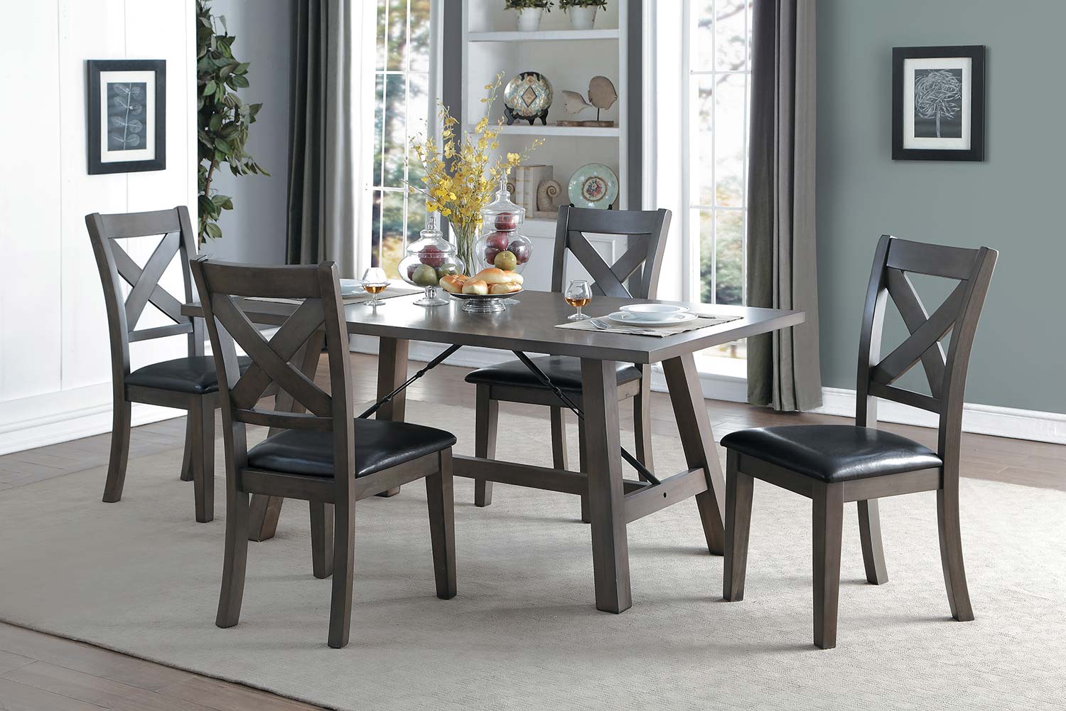 Homelegance Seaford Rectangular Dining Set - Gray tone Homelegance Seaford Rectangular Dining Set - Gray tone