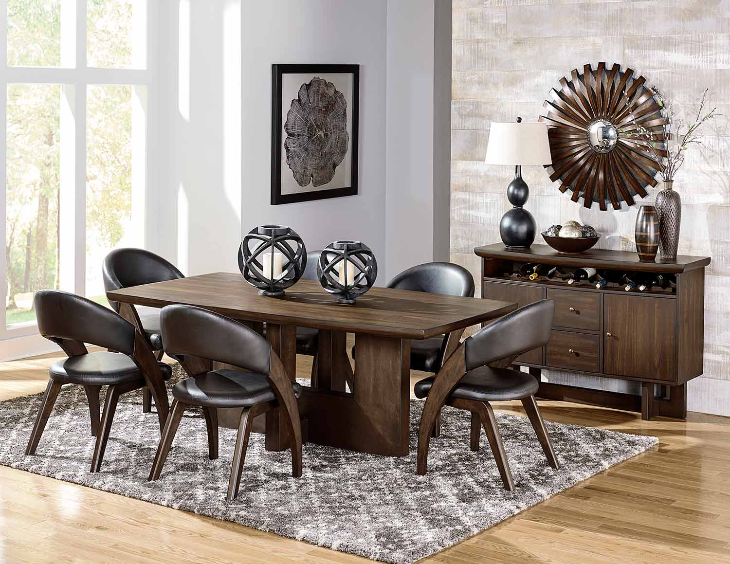 Homelegance Onofre Dining Set - Brown Homelegance Onofre Dining Set - Brown